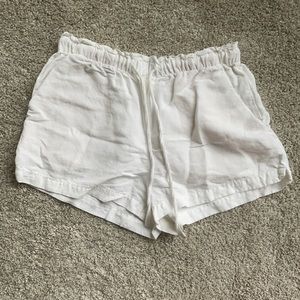 White Linen Short 2.5” inseam